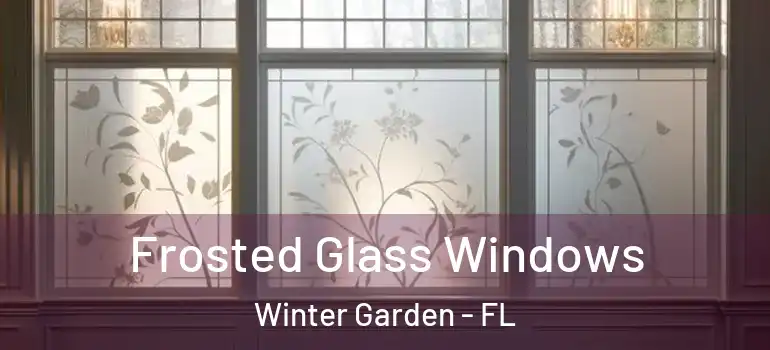 Frosted Glass Windows Winter Garden - FL