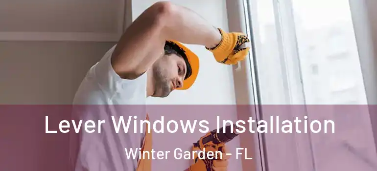 Lever Windows Installation Winter Garden - FL