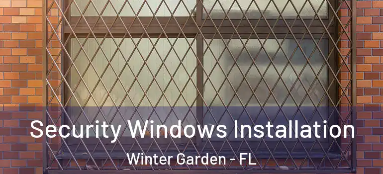 Security Windows Installation Winter Garden - FL