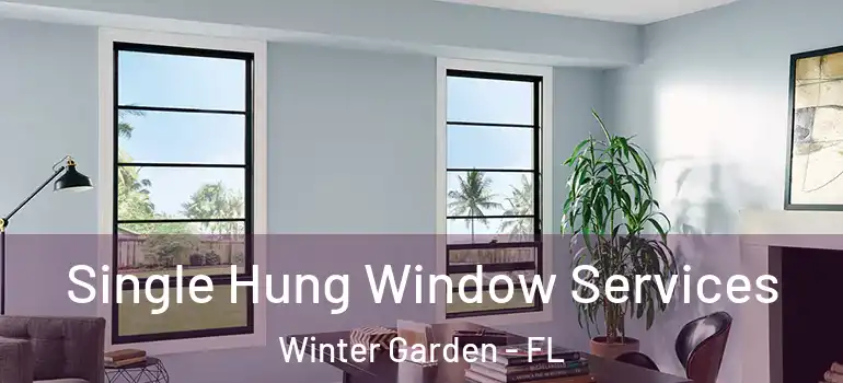 Single Hung Window Services Winter Garden - FL