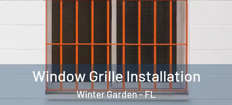 Window Grille Installation Winter Garden - FL